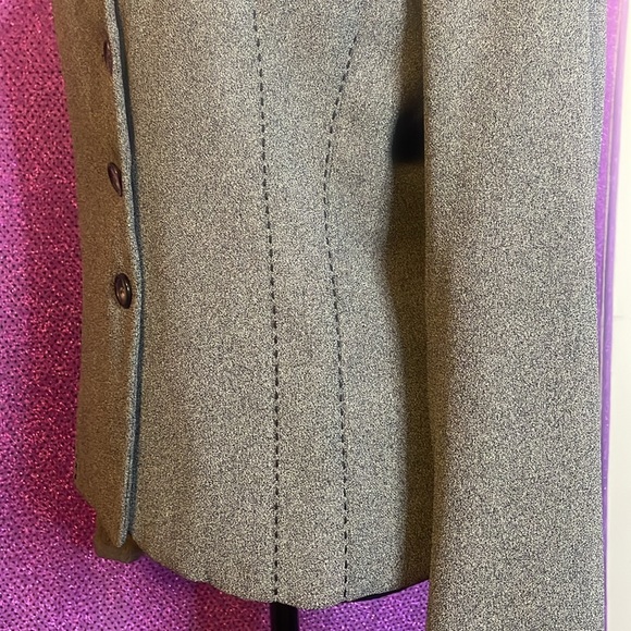 USED Gianni Sport Gray Tweed Blazer Jacket Women's Size 10 - Picture 4 of 8